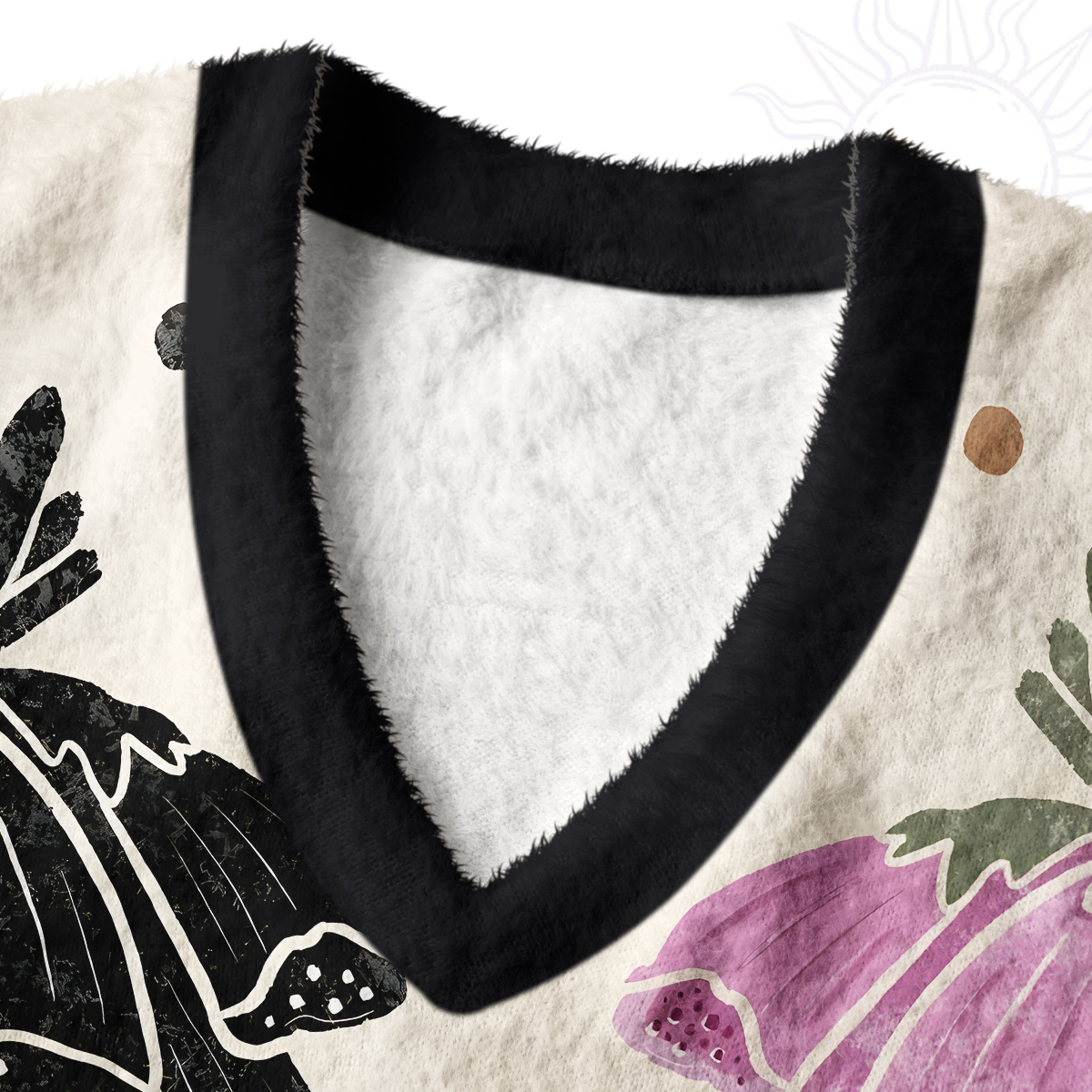 Purplehecate Dual-Tone Frog Garden Ugly Sweater Vest