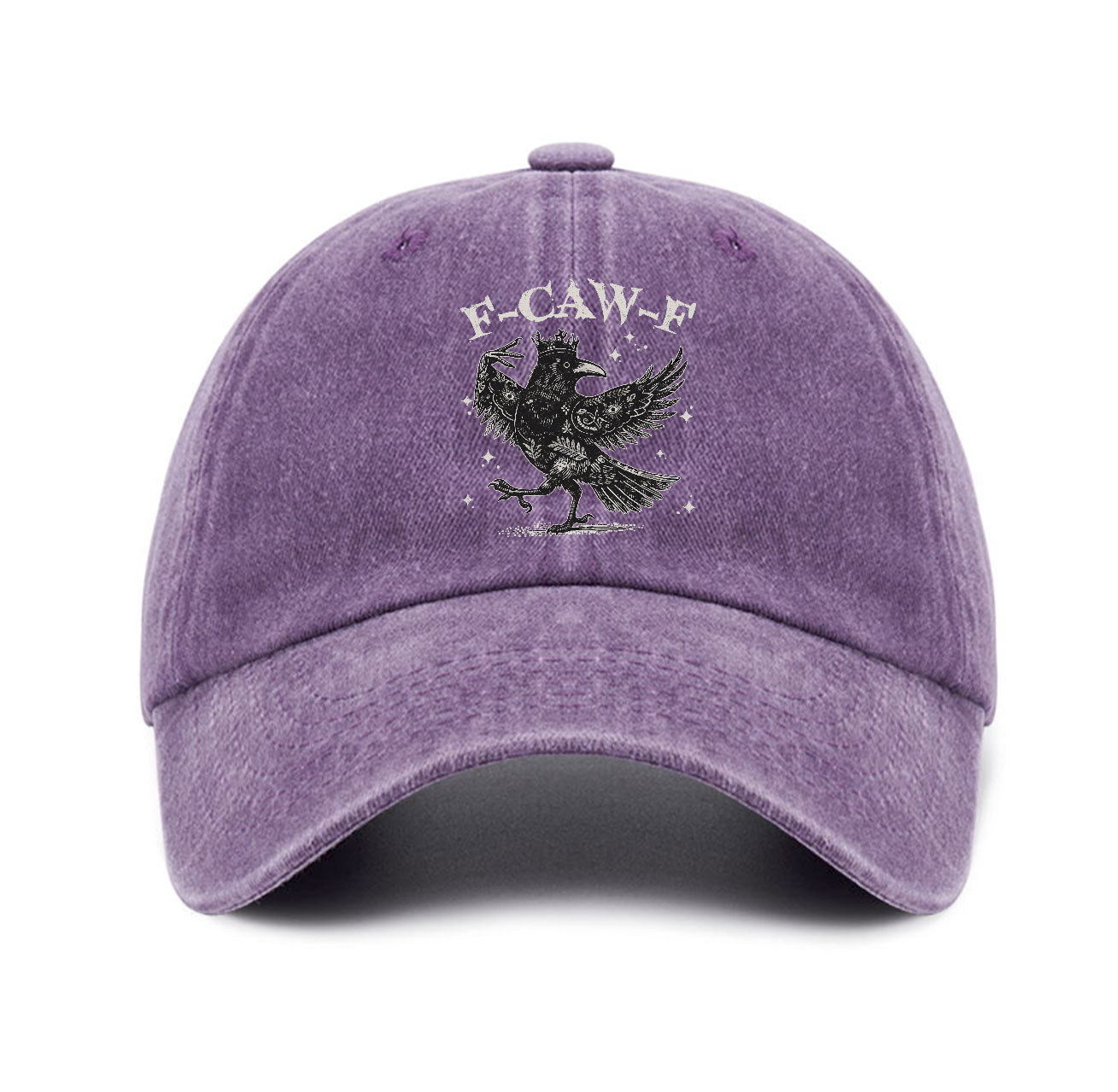 Purplehecate F-caw-f Funny Crow Baseball Cap
