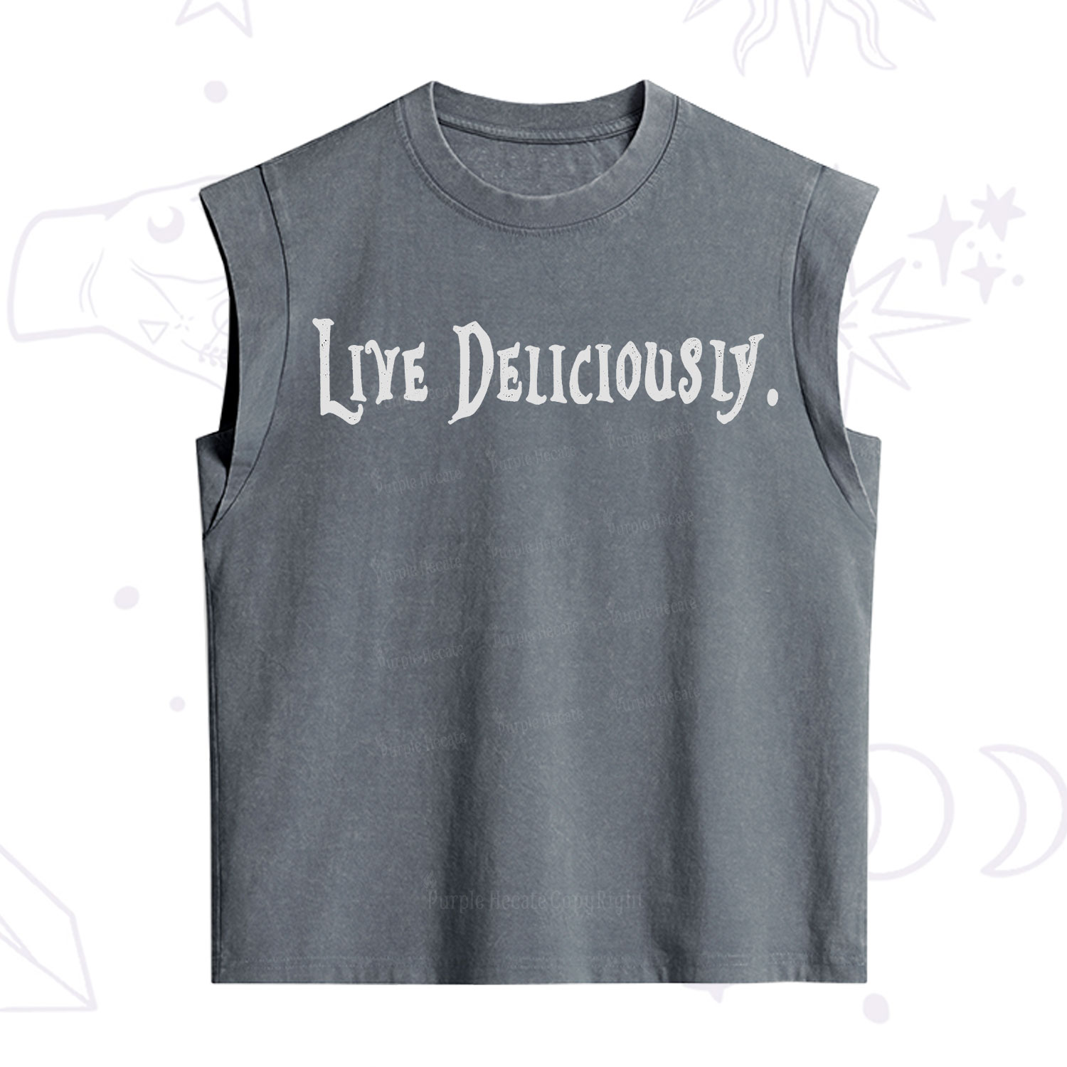 Purplehecate Live Deliciously Vintage Washed Tank