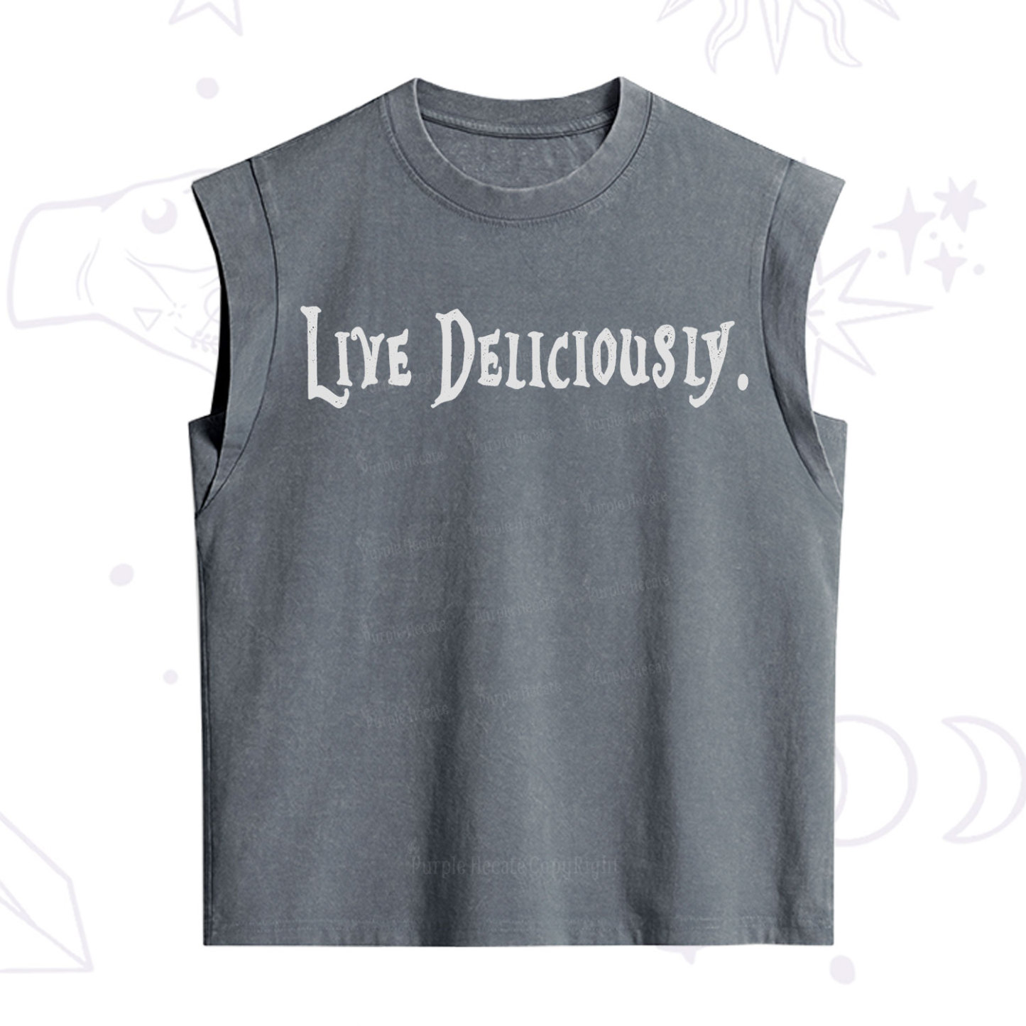 Purplehecate Live Deliciously Vintage Washed Tank