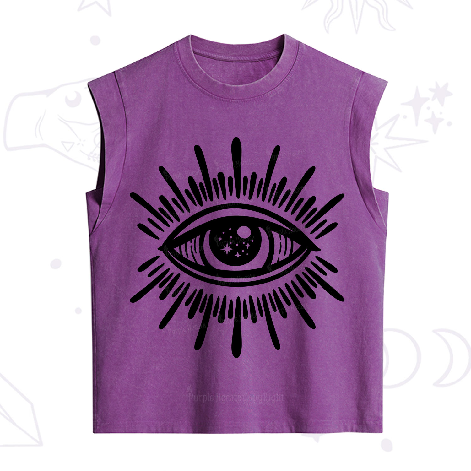 Purplehecate Evil Eye Vintage Washed Tank