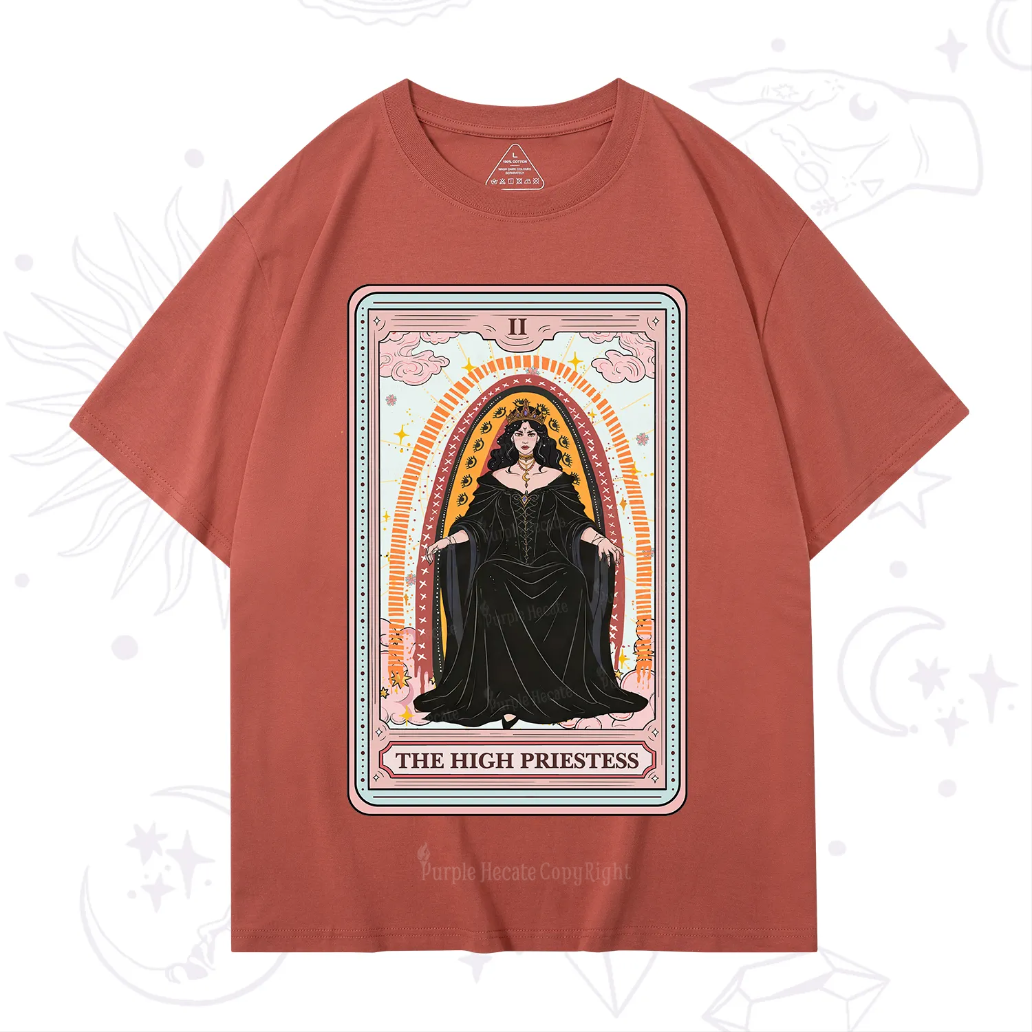 Purplehecate The High Priestess Tarot T-Shirt