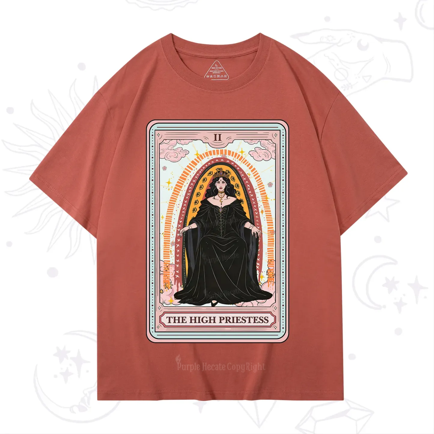 Purplehecate The High Priestess Tarot T-Shirt