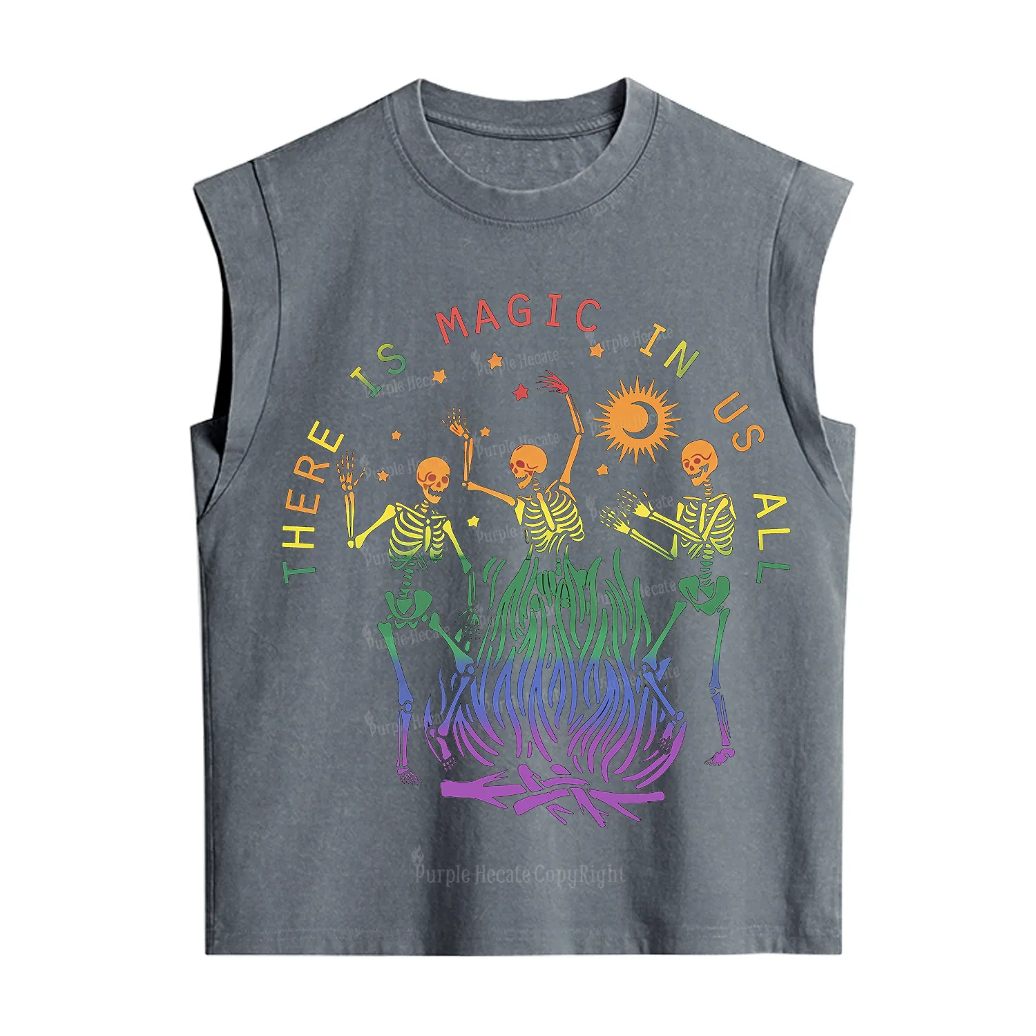 Purplehecate Pride Outfit There is Magic in Us All Back Vintage Washed Tank