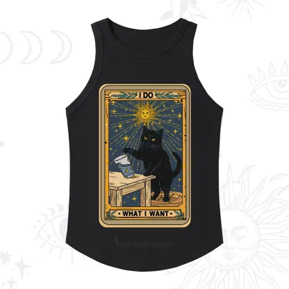 Purplehecate I Do What I Want Cats Racerback Tank Top