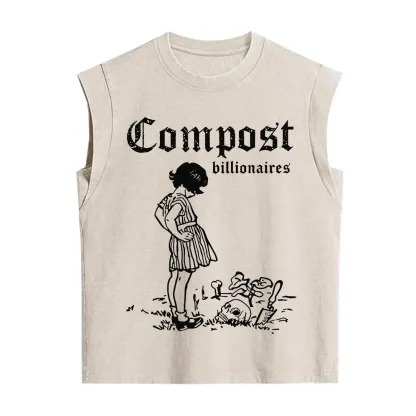 Purplehecate Compost the Greed Vintage Washed Tank
