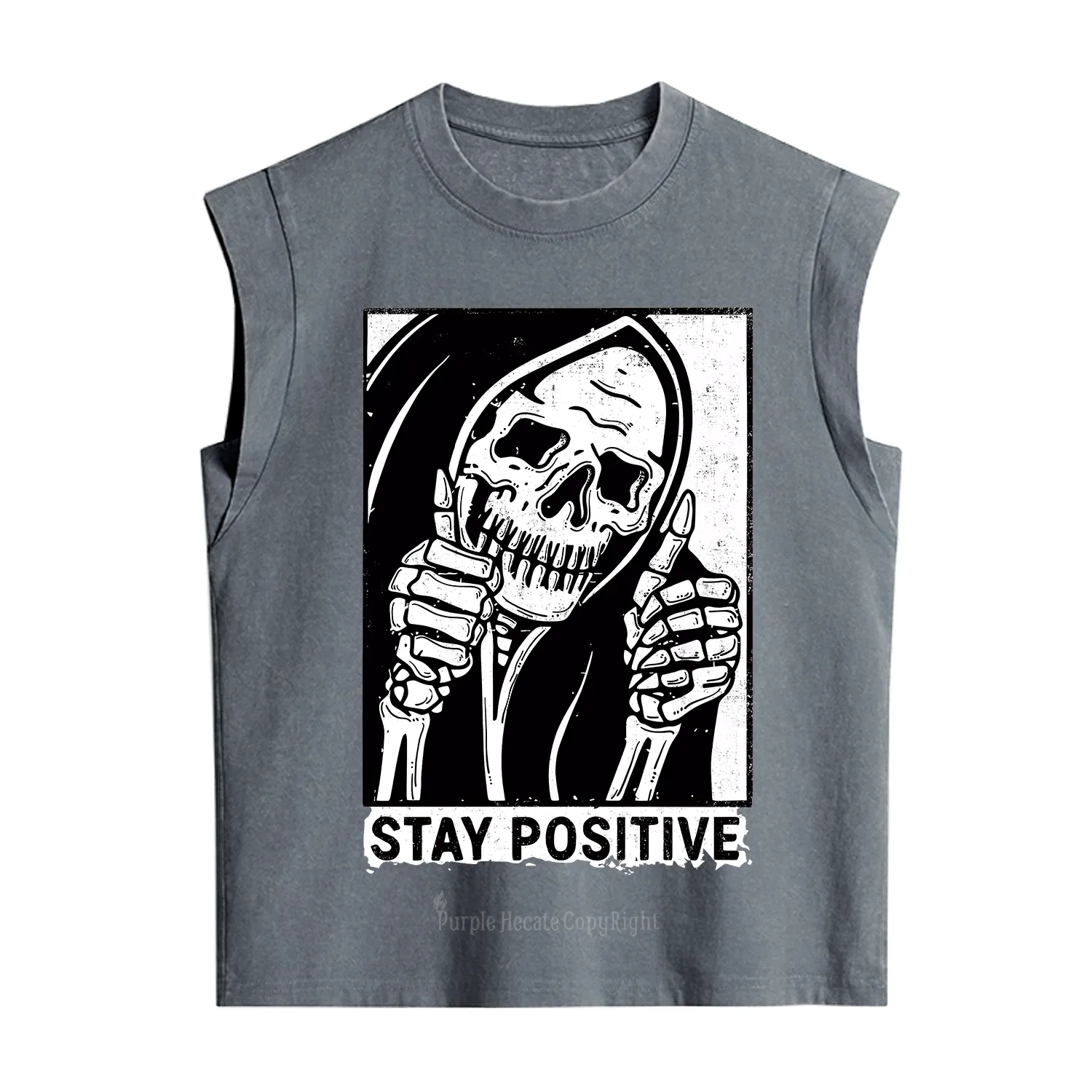 Purplehecate Stay Positive Vintage Washed Tank