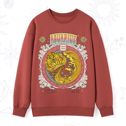 Purplehecate Aquarius Cosmic Zodiac Sweatshirt