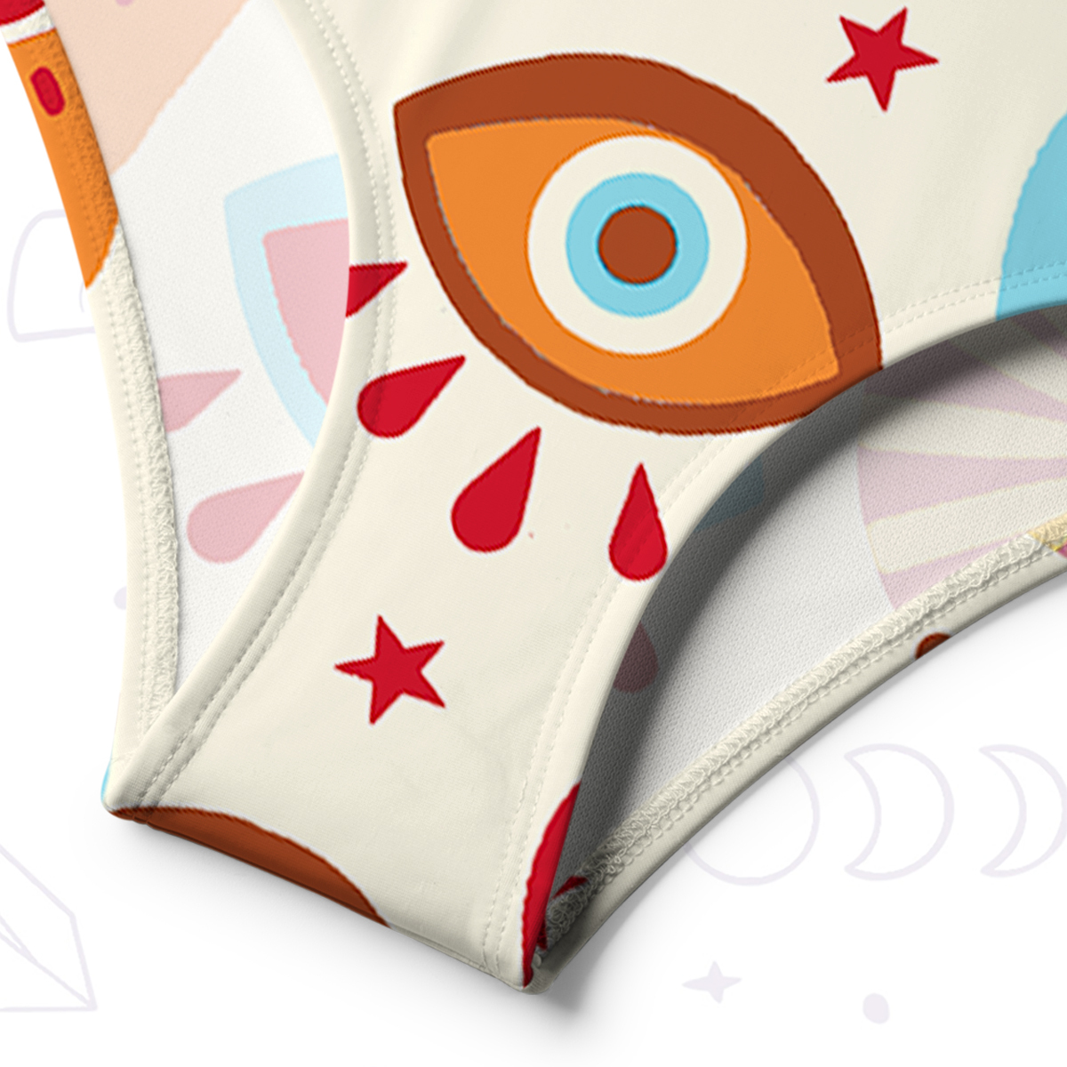 Purplehecate The Enchanted Eye of Love One-Shoulder One-Piece Swimsuit