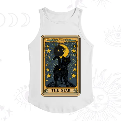 Purplehecate The Star Tarot Cat Racerback Tank Top
