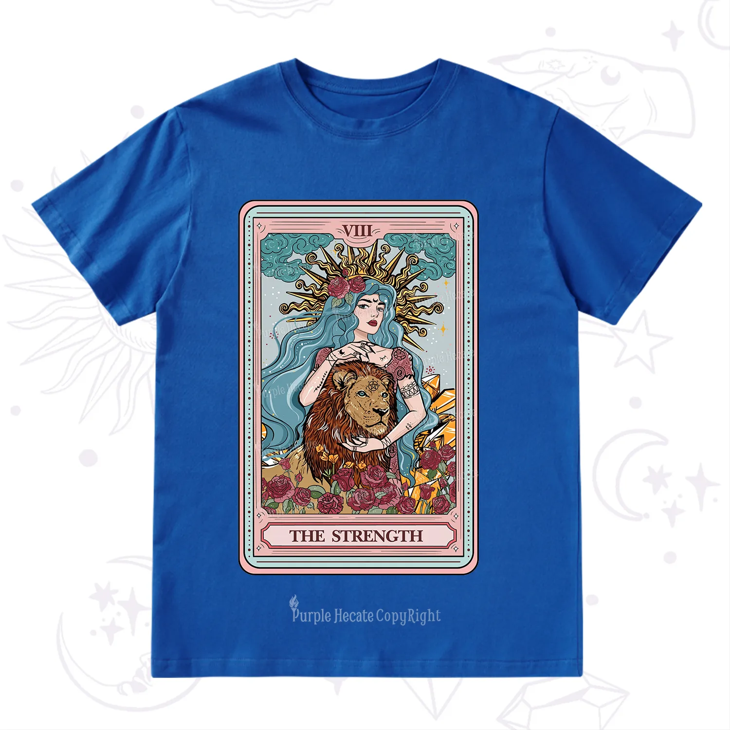 Purplehecate The Strength Tarot Card T-Shirt