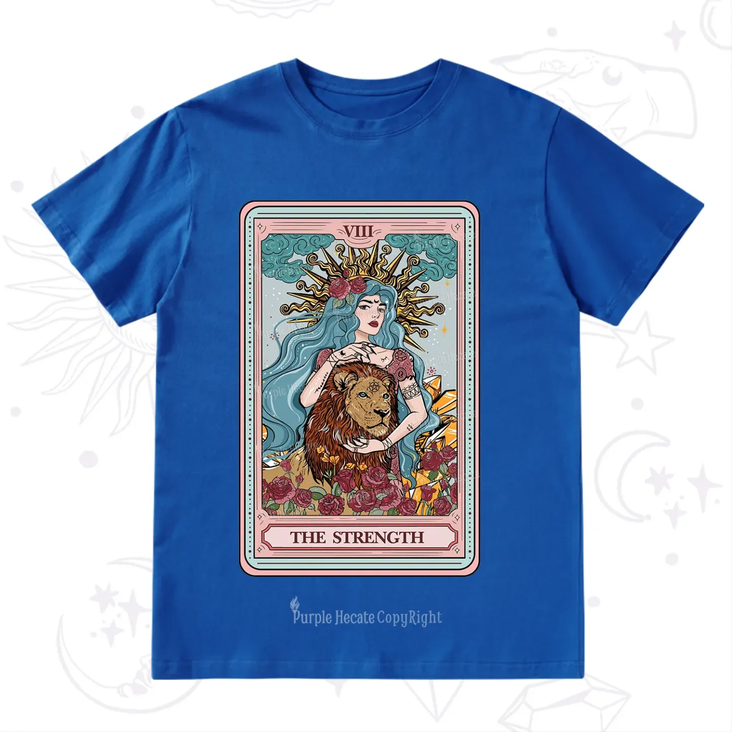 Purplehecate The Strength Tarot Card T-Shirt