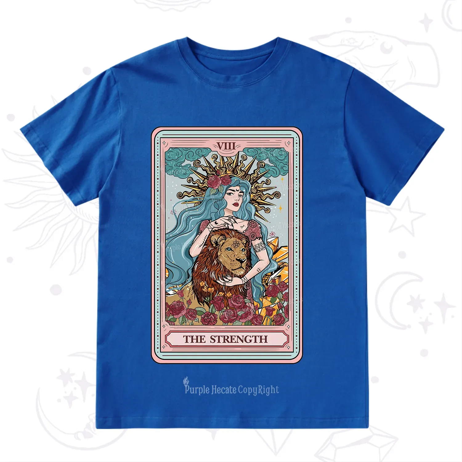 Purplehecate The Strength Tarot Card T-Shirt