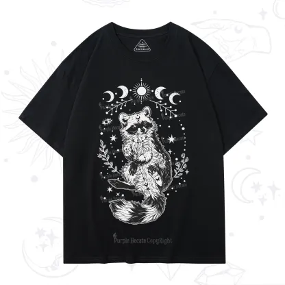 Purplehecate Lunar Magic Raccoon T-Shirt