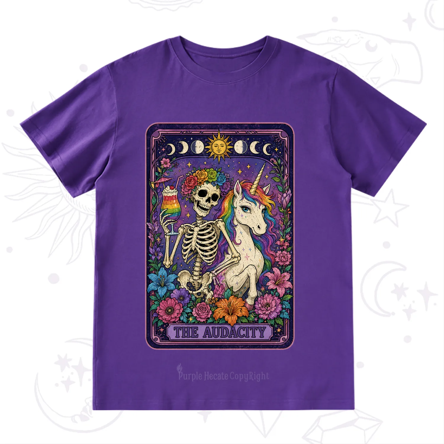 Purplehecate The Audacity Tarot Pride Rainbow T-Shirt