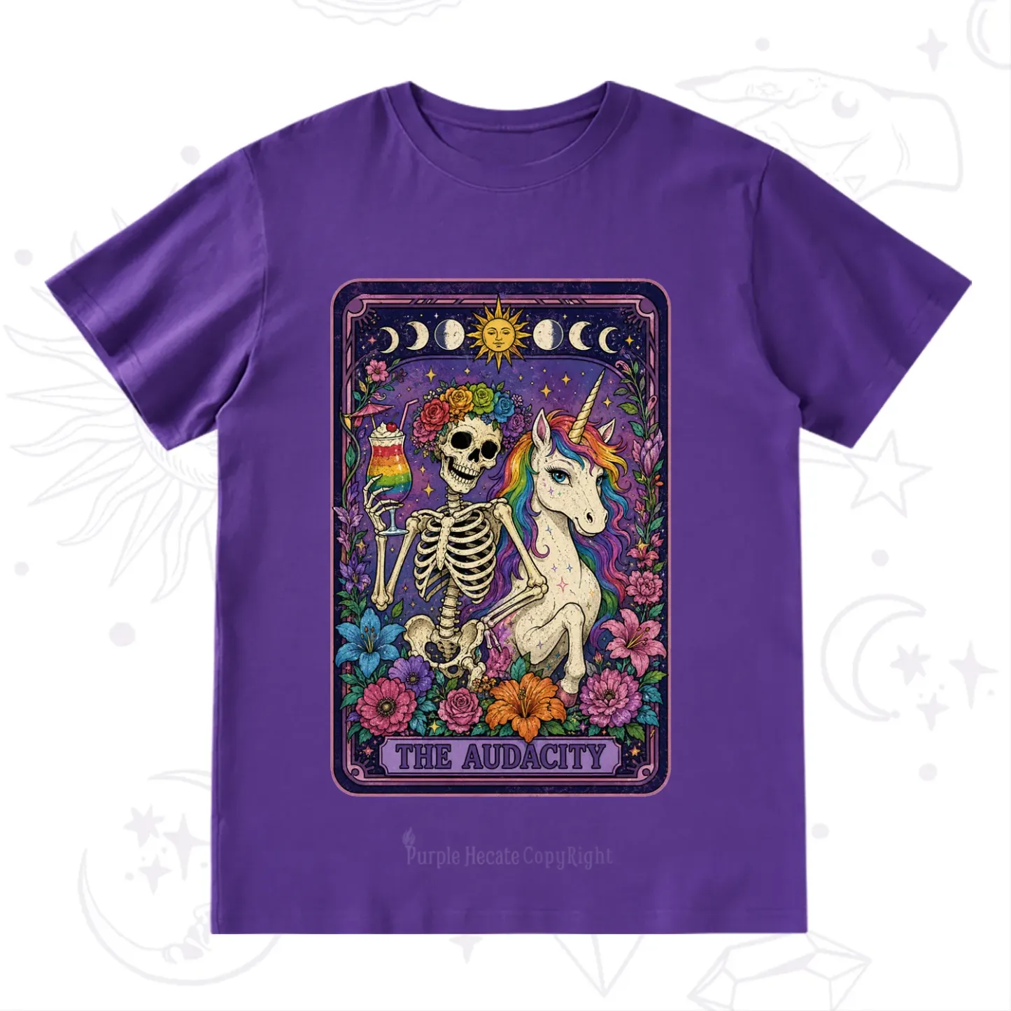 Purplehecate The Audacity Tarot Pride Rainbow T-Shirt