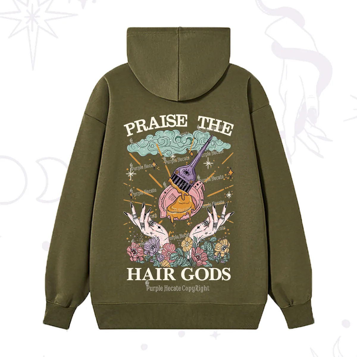 Purplehecate Praise The Hair Gods Hoodie