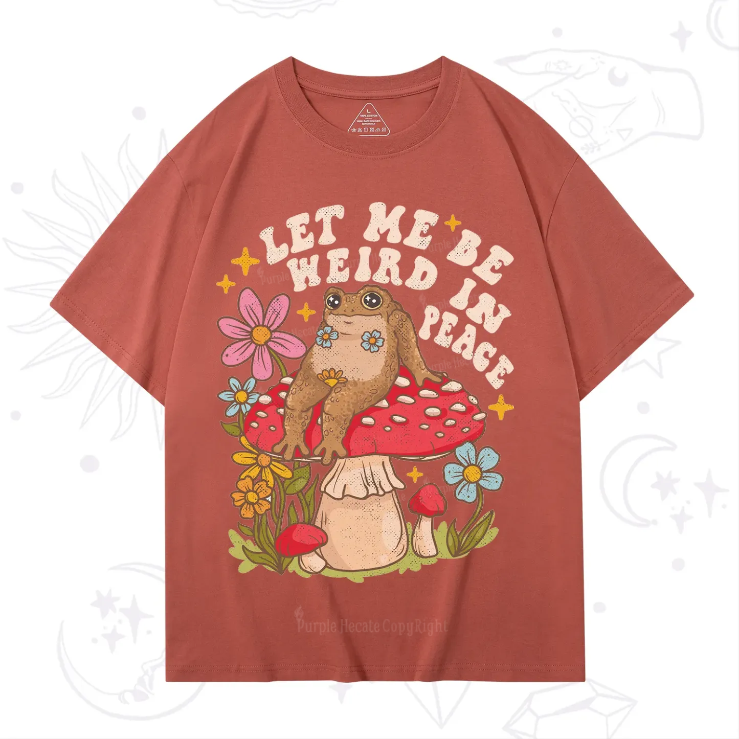 Purplehecate Let Me Be Weird In Peace Toad T-Shirt