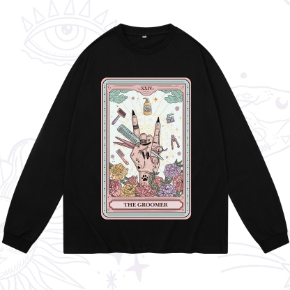 Purplehecate The Pet Groomer Tarot Card Long Sleeve T-Shirt