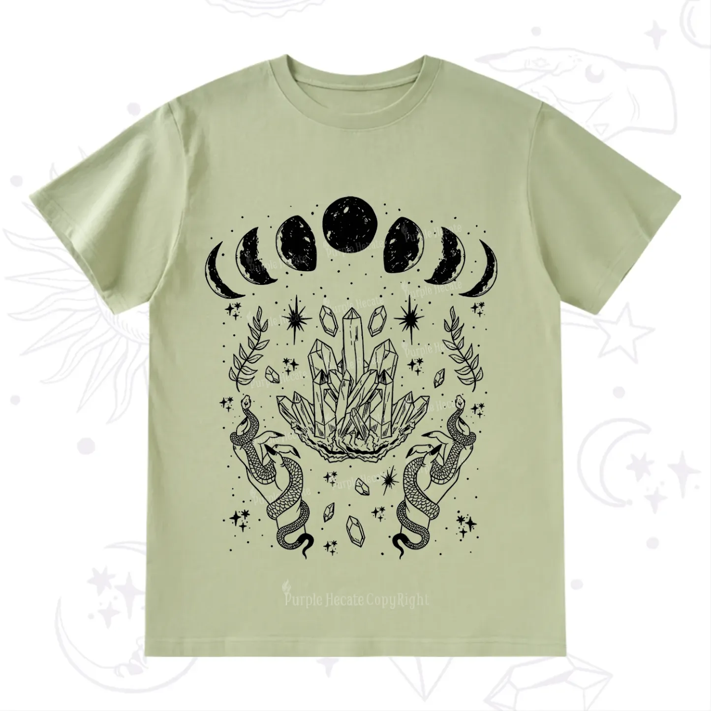 Purplehecate Serpents of the Moon T-Shirt