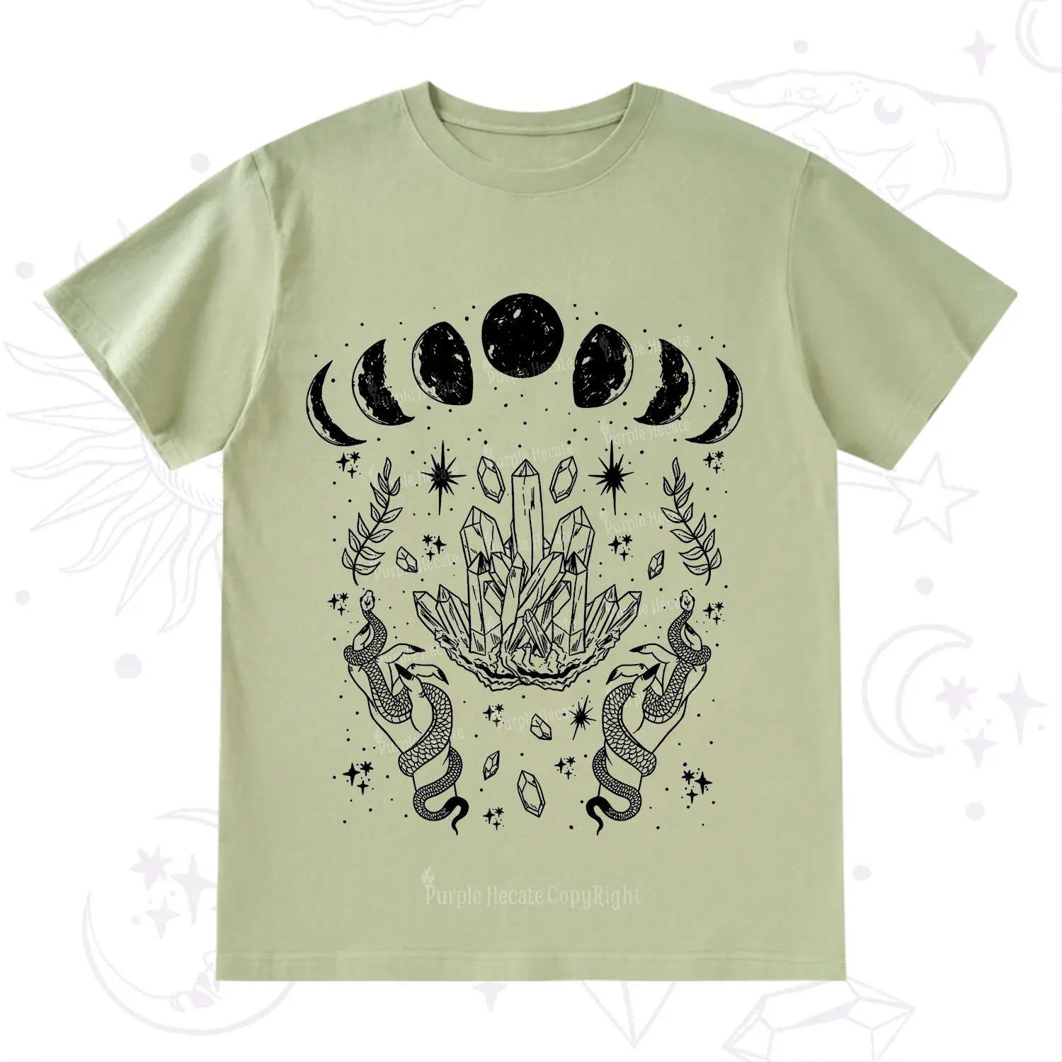 Purplehecate Serpents of the Moon T-Shirt