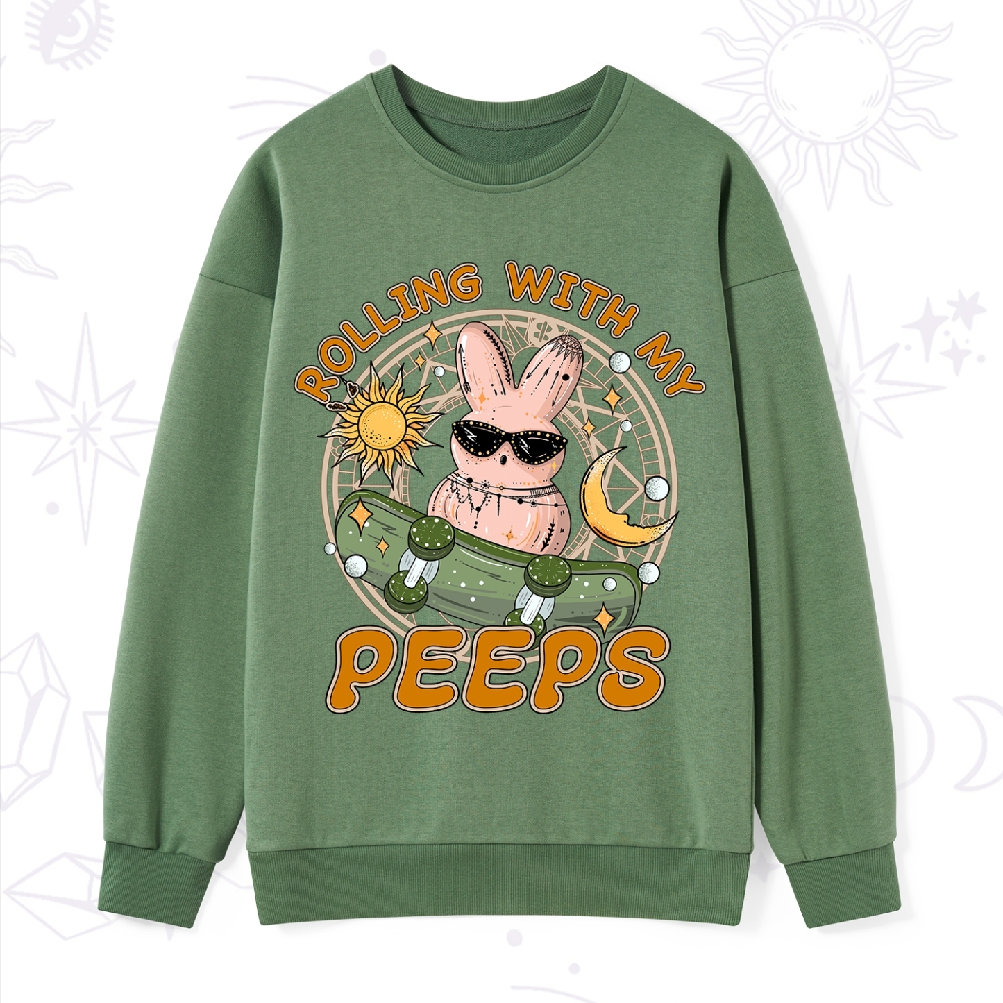 Purplehecate Rolling With My Peeps Sweatshirt