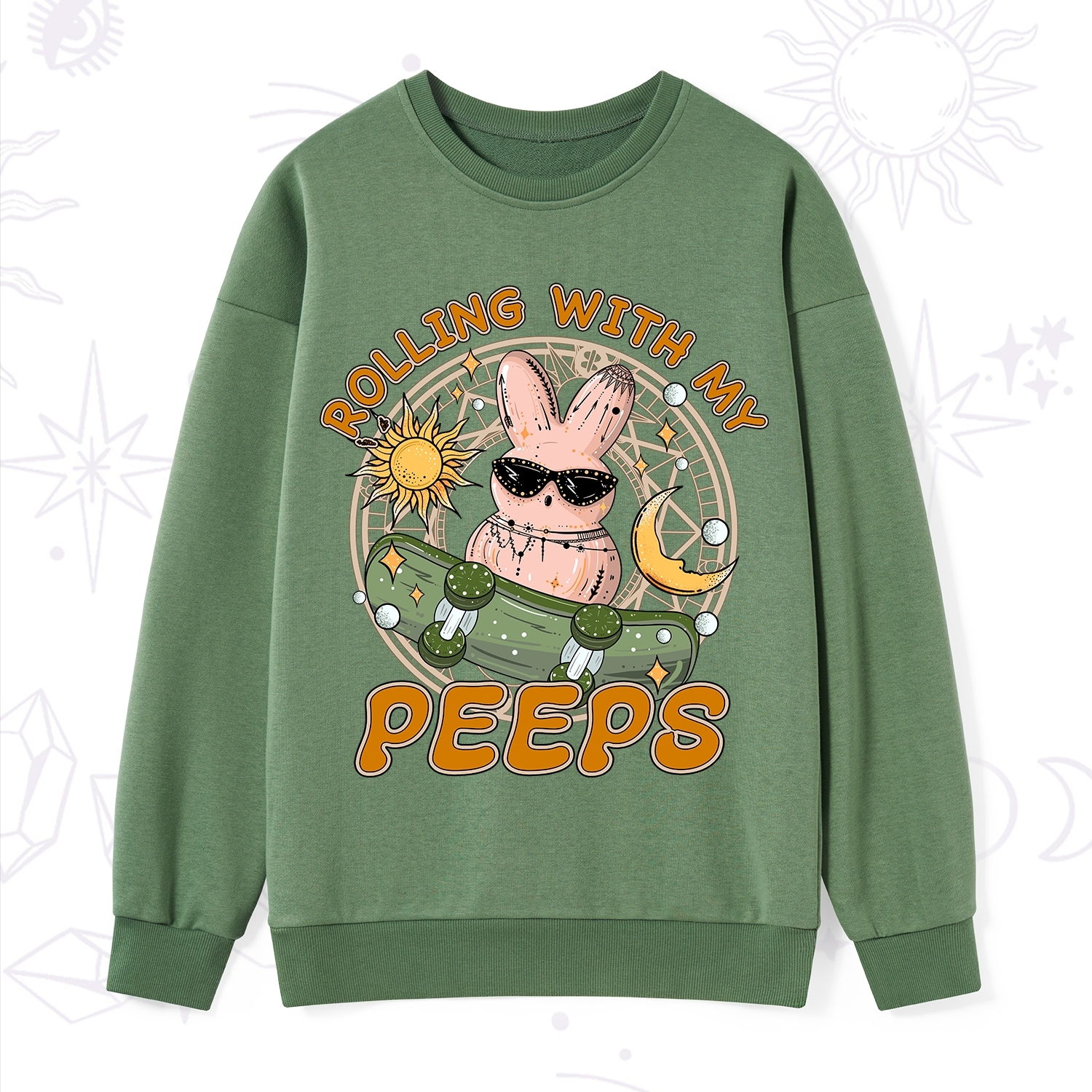 Purplehecate Rolling With My Peeps Sweatshirt