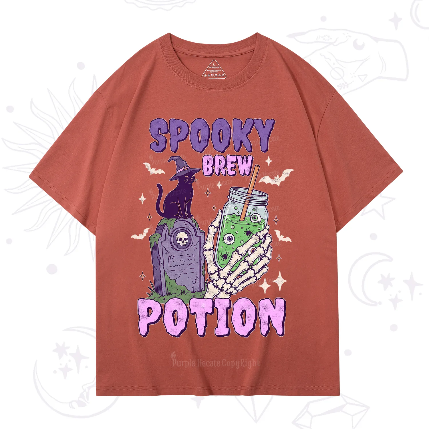 Purplehecate Spooky Brew Potion Halloween T-Shirt