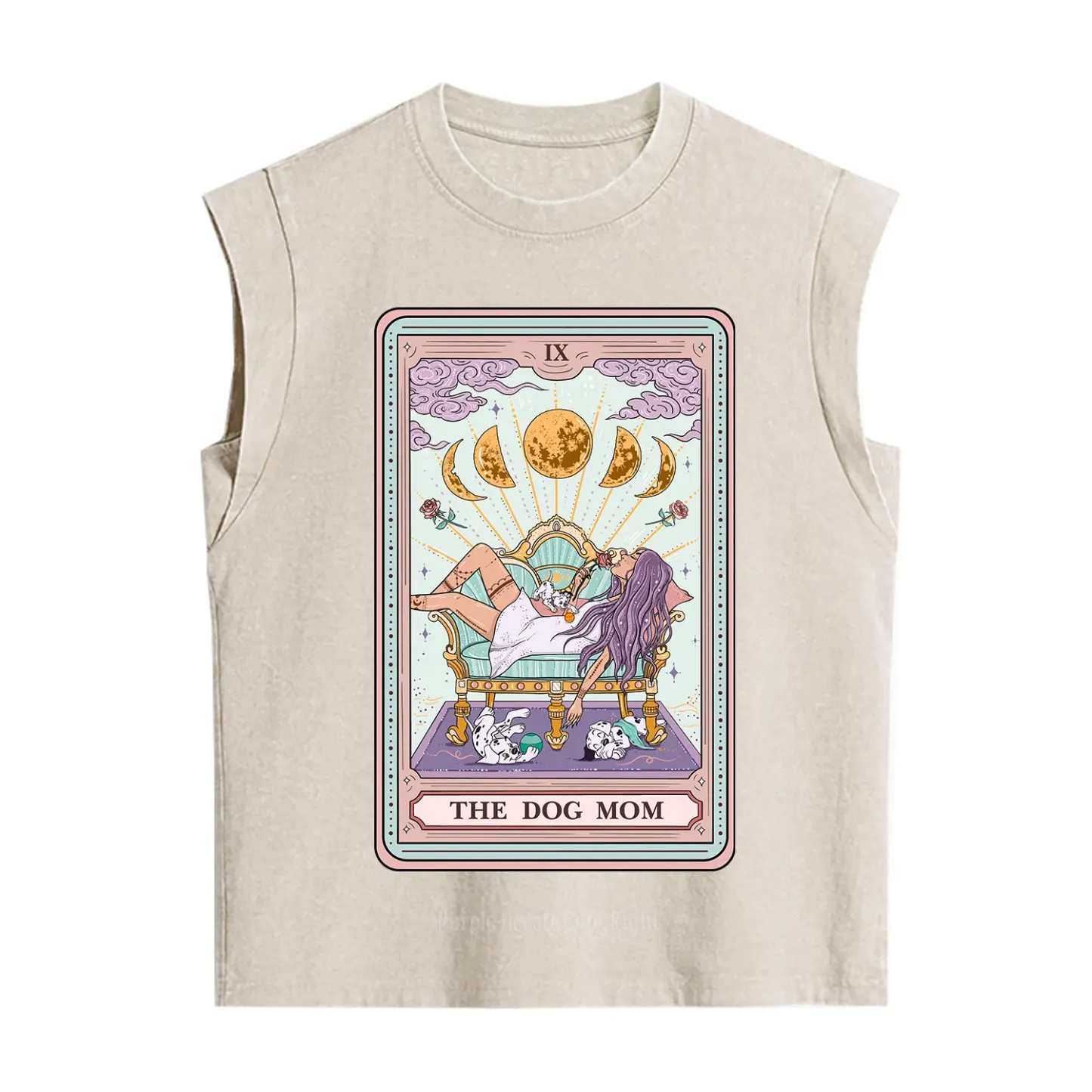 [Copy]Purplehecate Queen of Hearts Vintage Washed Tank