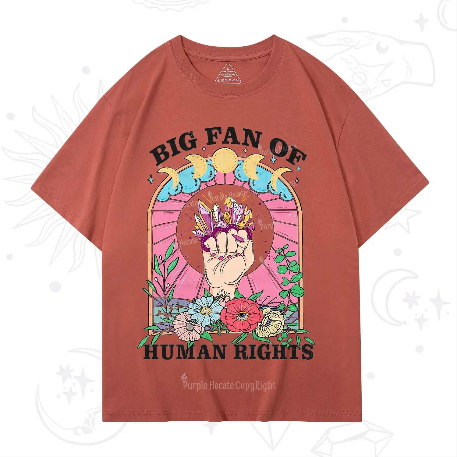 Purplehecate Big Fan of Human Rights T-Shirt