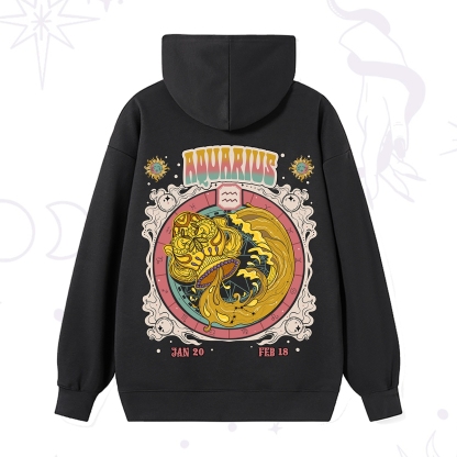 Purplehecate Aquarius Cosmic Zodiac Hoodie
