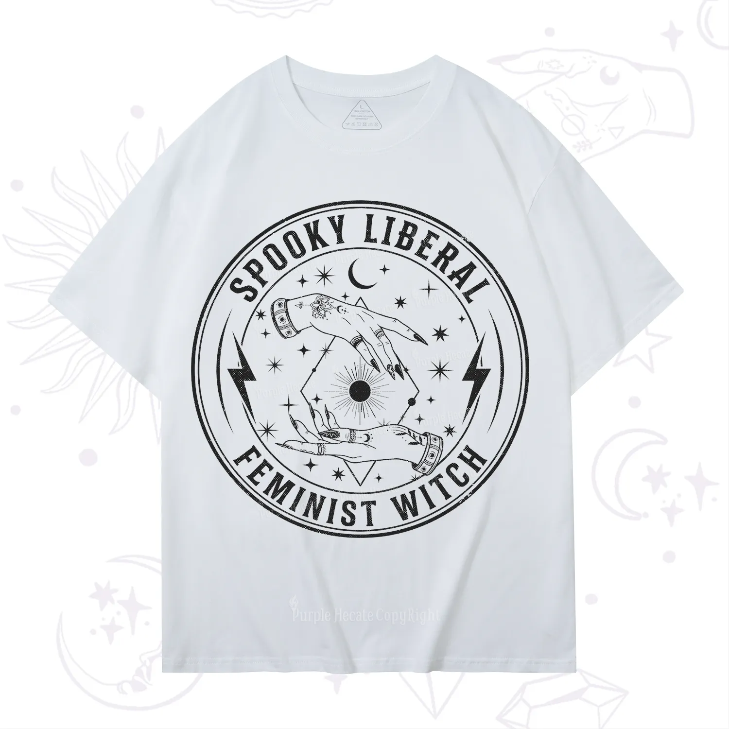 Purplehecate Spooky Liberal Feminist Witch T-Shirt