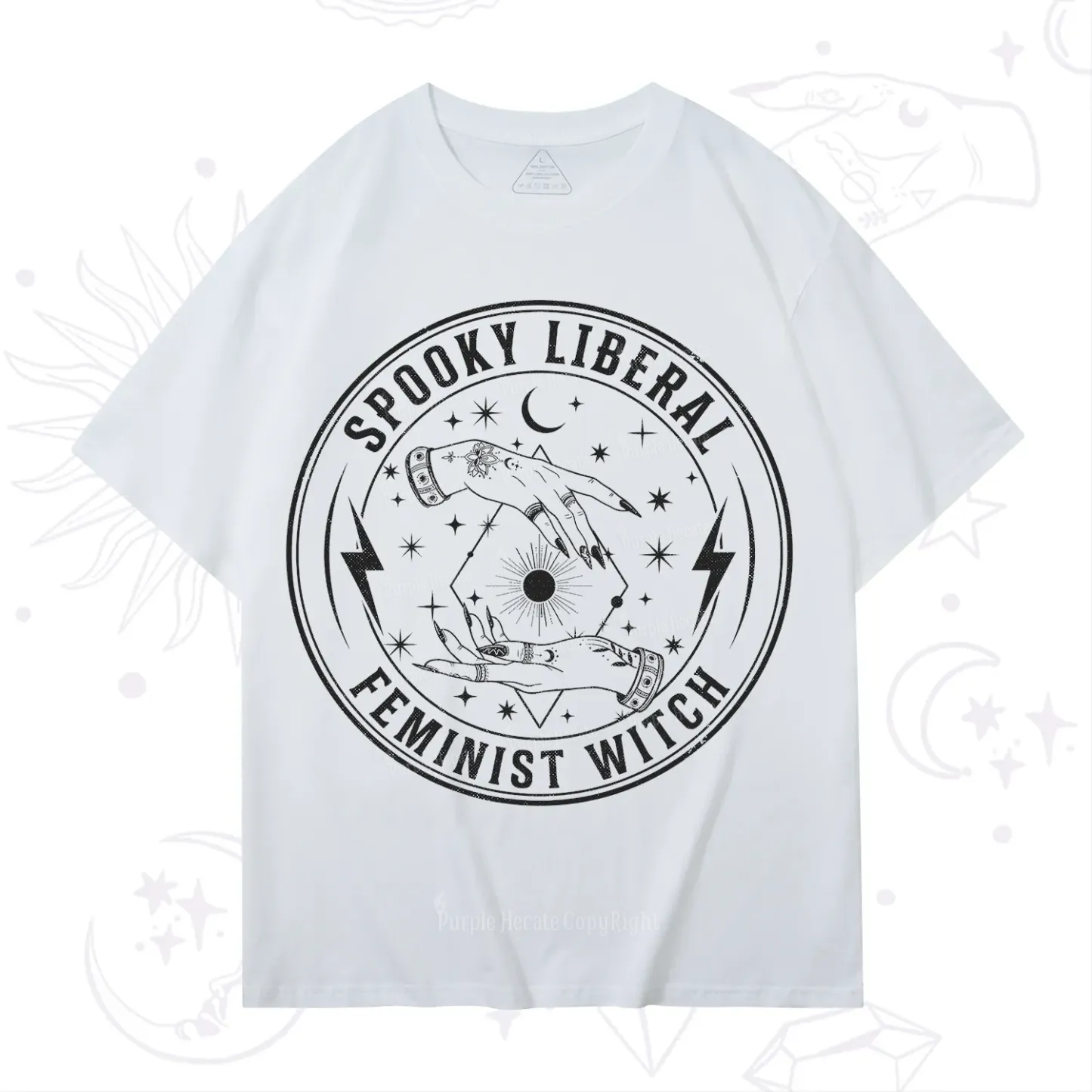 Purplehecate Spooky Liberal Feminist Witch T-Shirt
