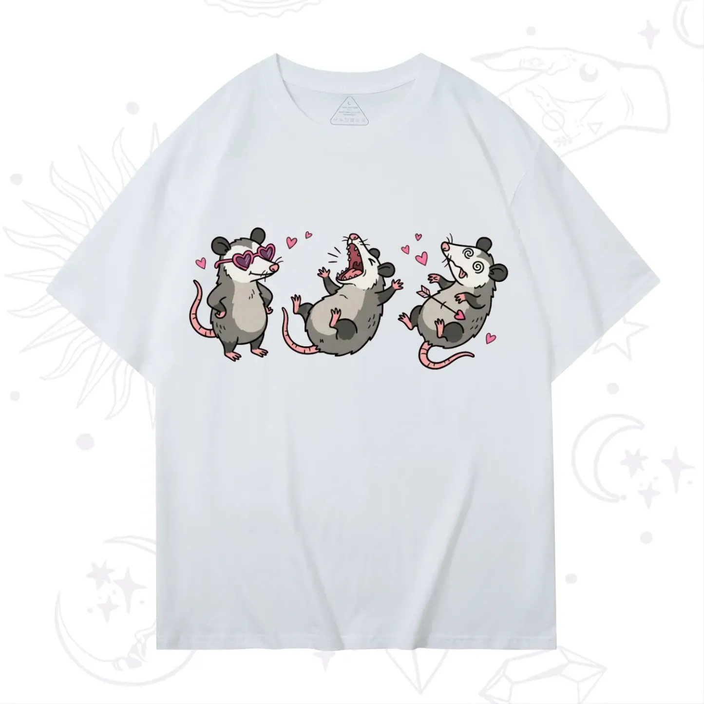 Purplehecate Funny Opossum Valentine T-Shirt