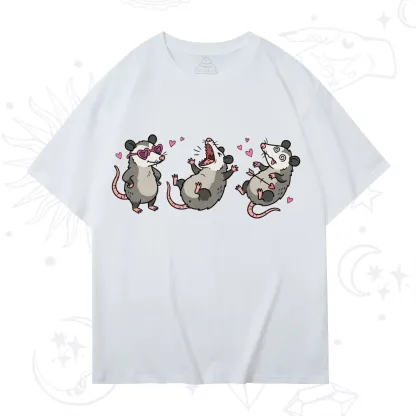 Purplehecate Funny Opossum Valentine T-Shirt