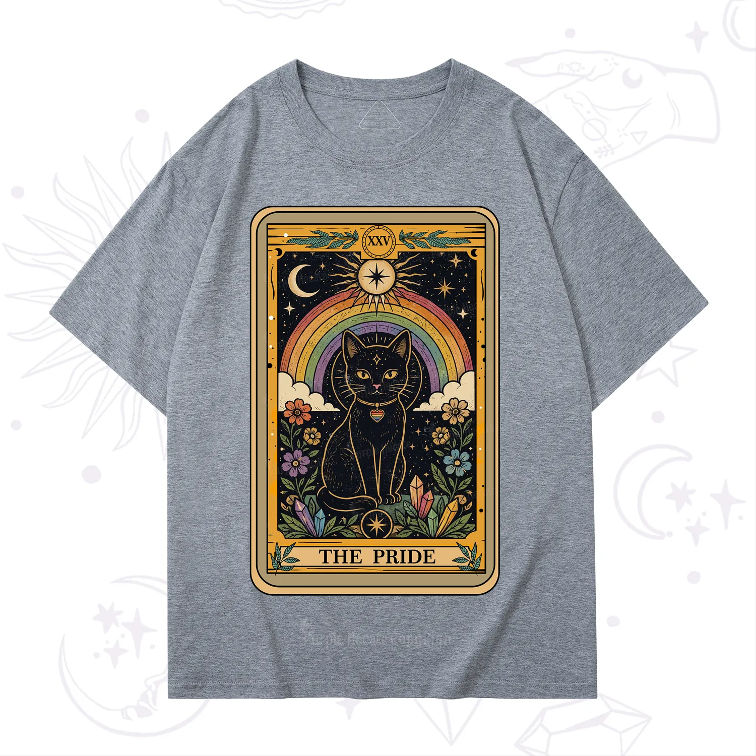 Purplehecate The Pride Black Cat Tarot T-Shirt