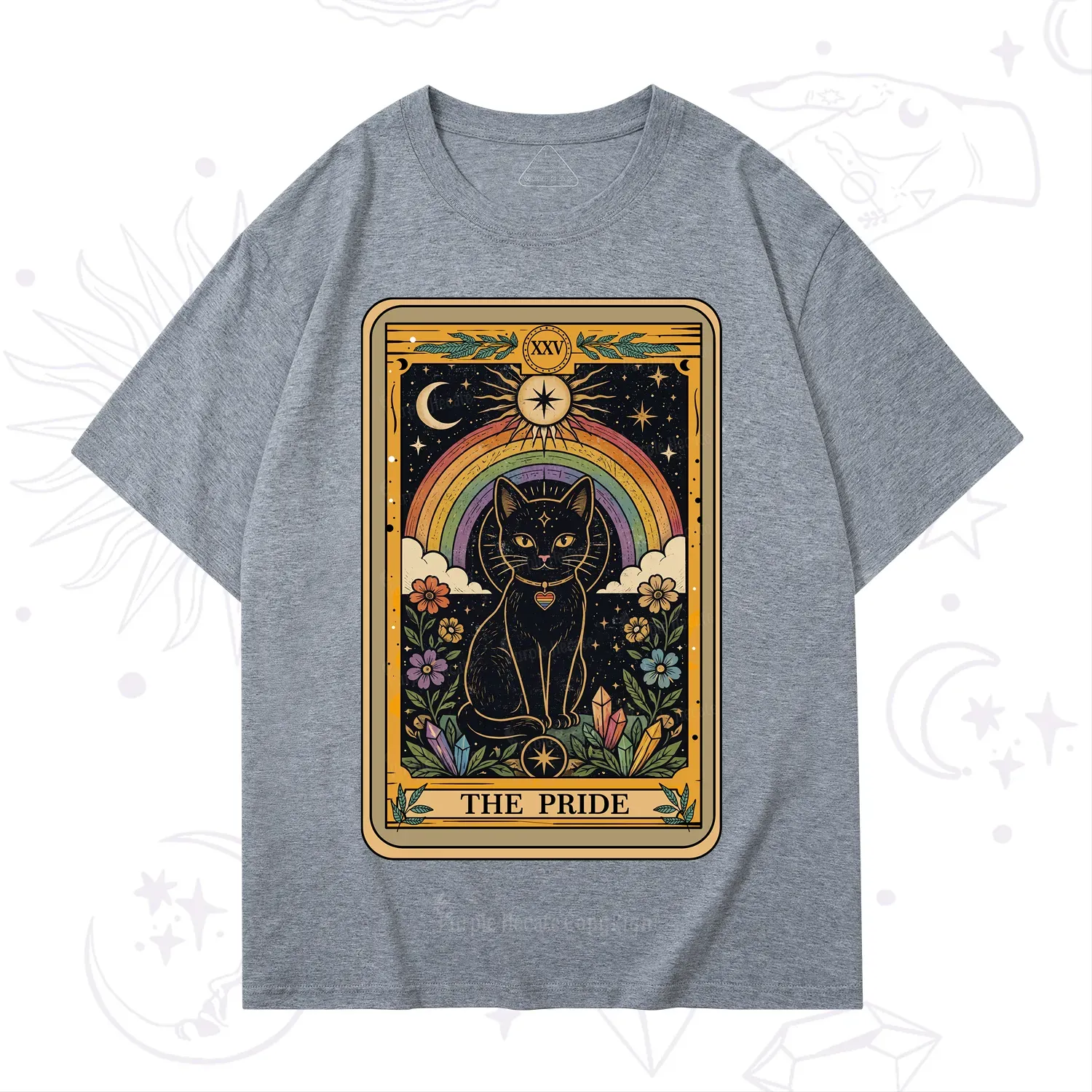 Purplehecate The Pride Black Cat Tarot T-Shirt