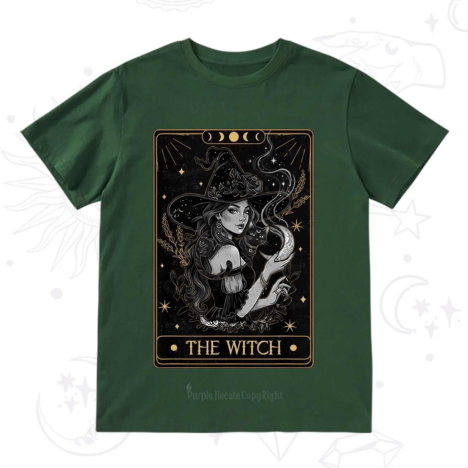 Purplehecate The Witch Enchanted Tarot Card T-Shirt