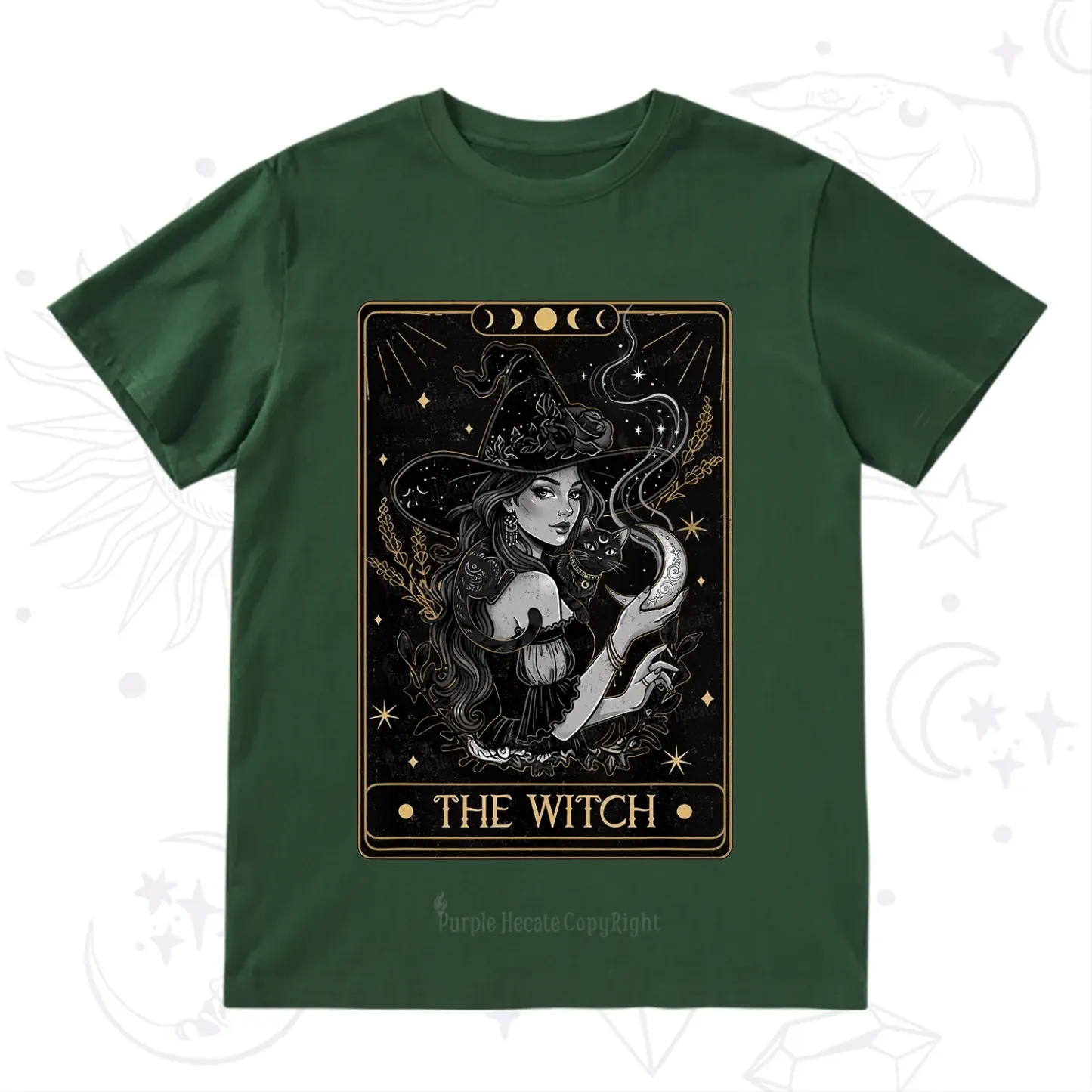Purplehecate The Witch Enchanted Tarot Card T-Shirt