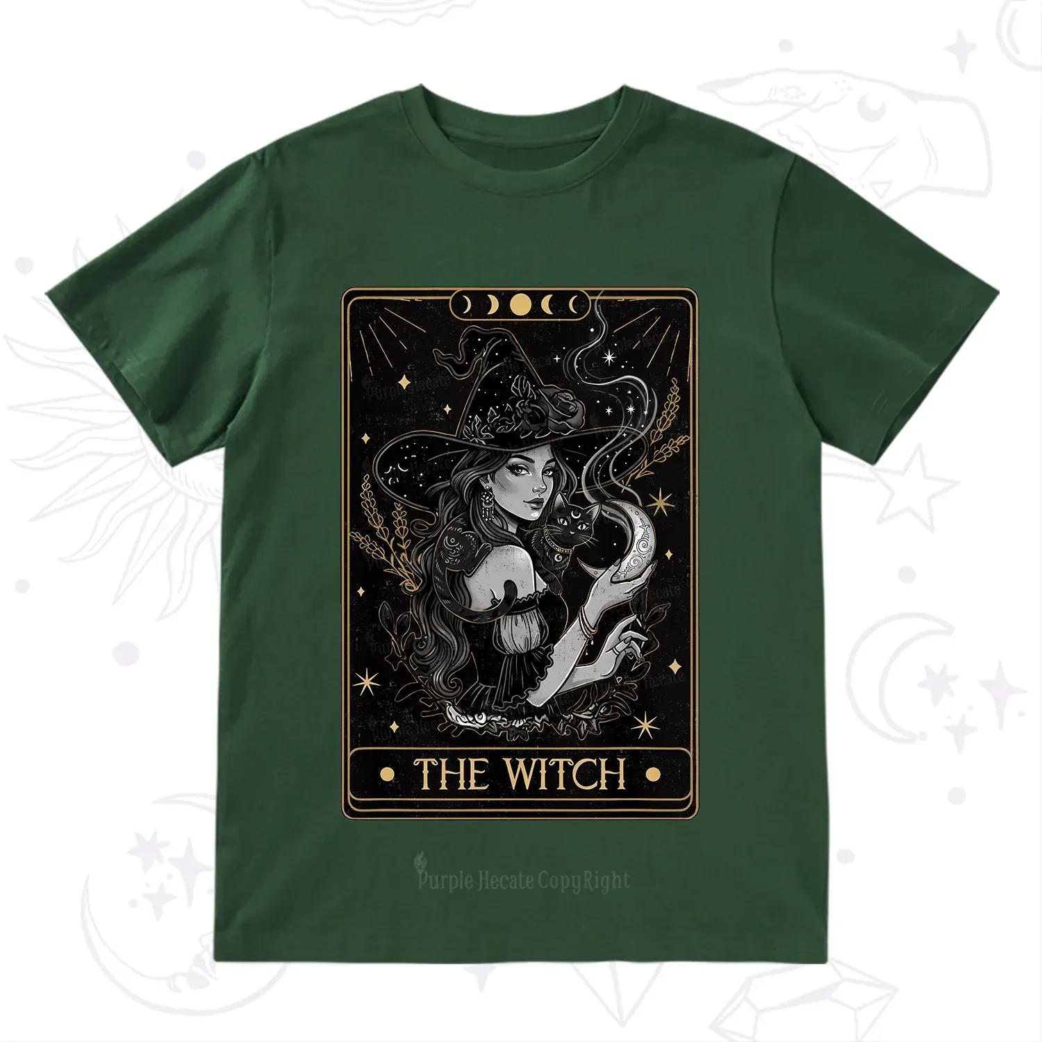 Purplehecate The Witch Enchanted Tarot Card T-Shirt