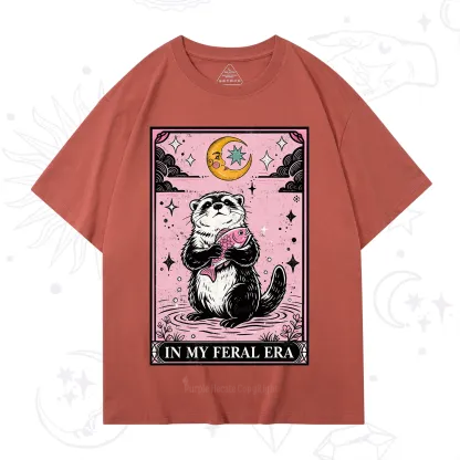 Purplehecate The In My Feral Era Tarot Otter T-Shirt