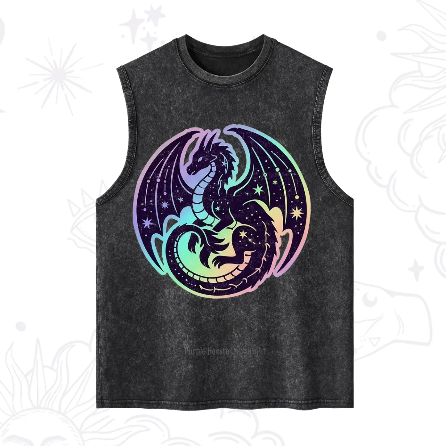 Purplehecate Cosmic Dragon Washed Tank