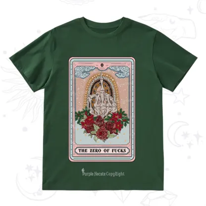 Purplehecate The Zero Of Fucks Tarot Christmas T-Shirt