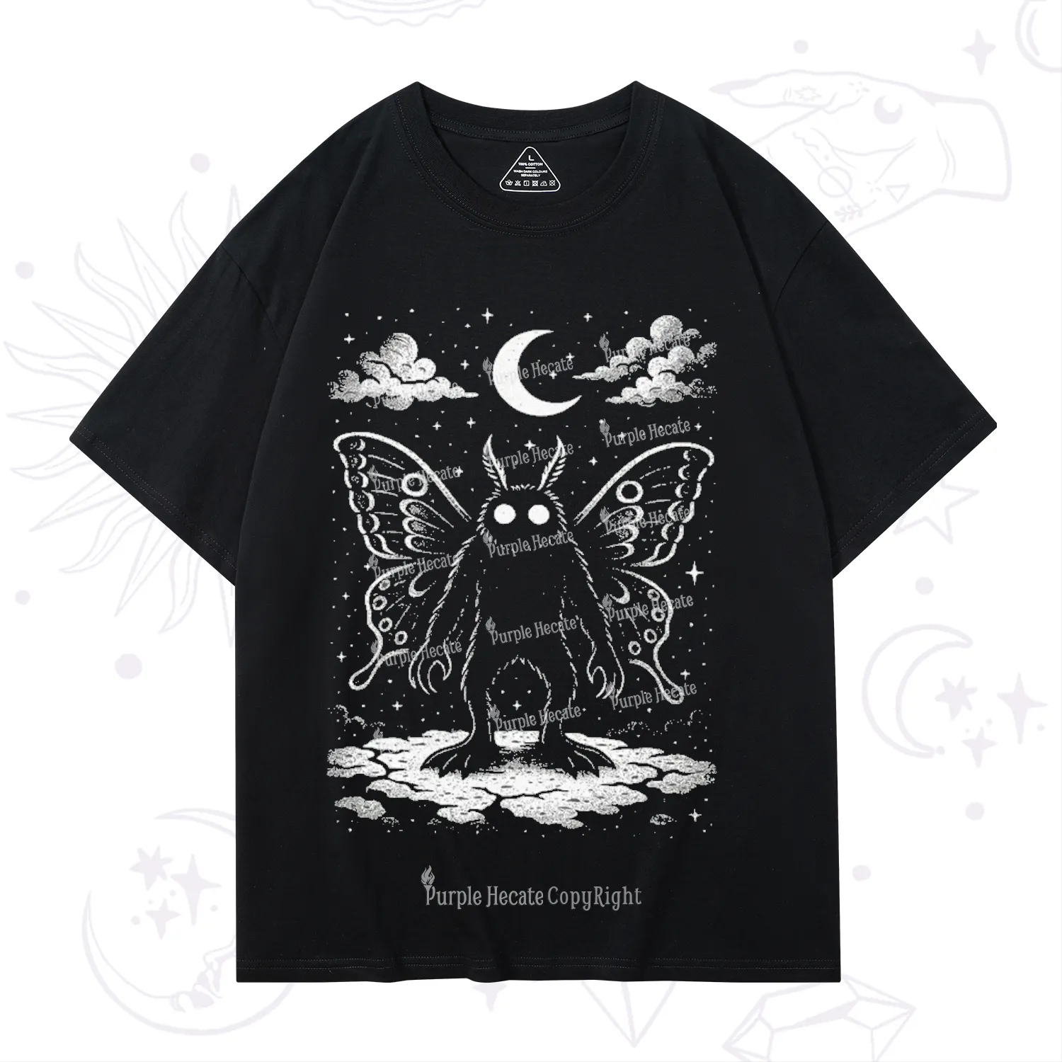 Purplehecate Celestial Cryptid Mothman T-Shirt