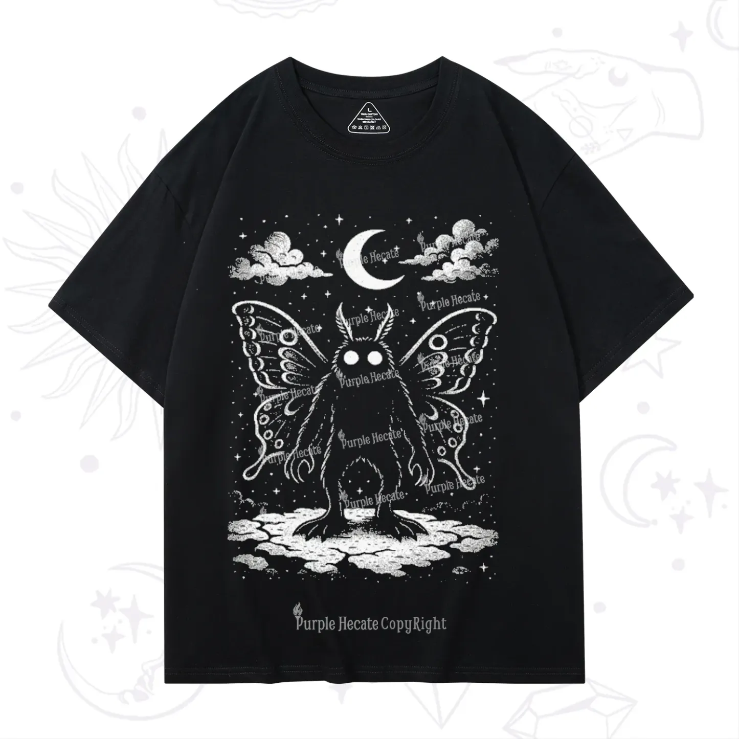 Purplehecate Celestial Cryptid Mothman T-Shirt