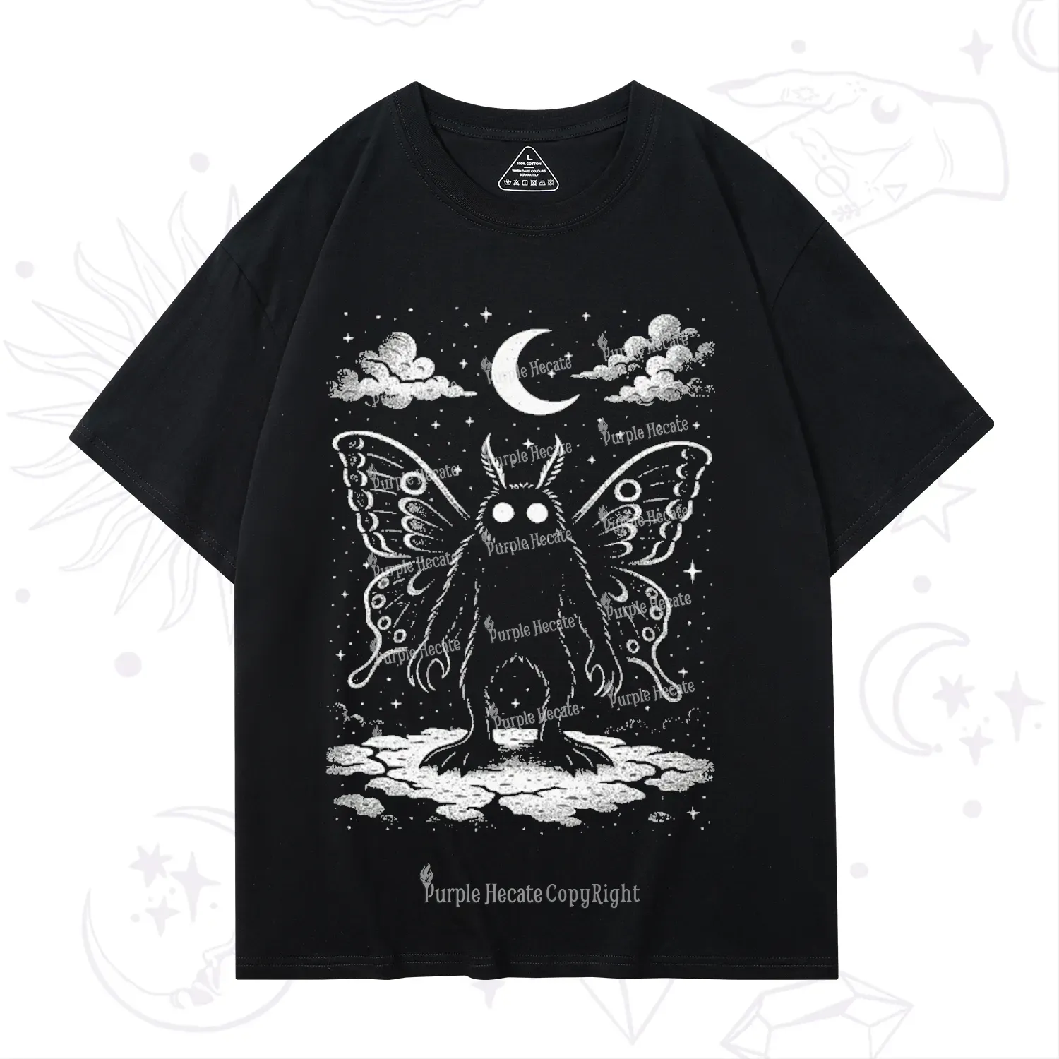 Purplehecate Celestial Cryptid Mothman T-Shirt
