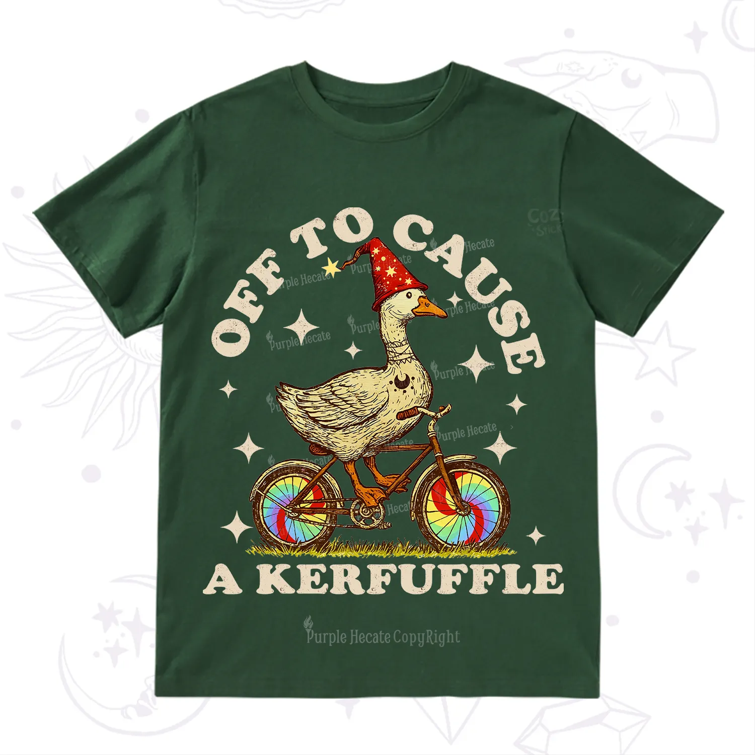 Purplehecate Off?to?Cause?a?Kerfuffle?Goose T-Shirt