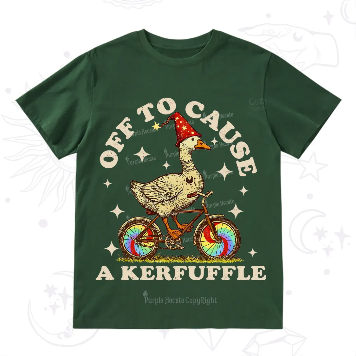 Purplehecate Off?to?Cause?a?Kerfuffle?Goose T-Shirt