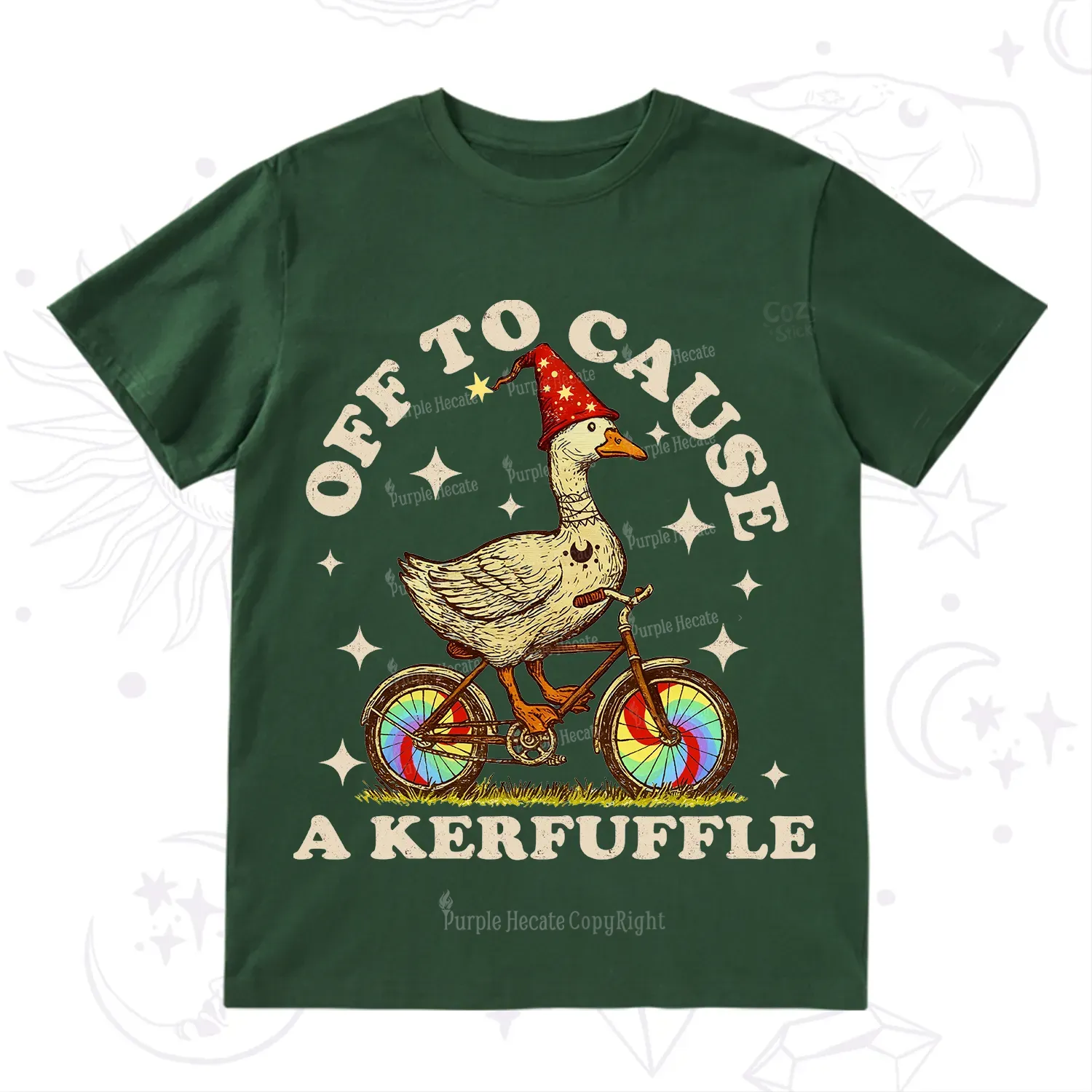 Purplehecate Off?to?Cause?a?Kerfuffle?Goose T-Shirt