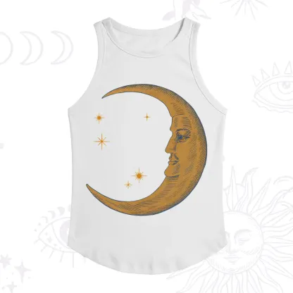 Purplehecate Celestial Moon Ribbed Tank Top